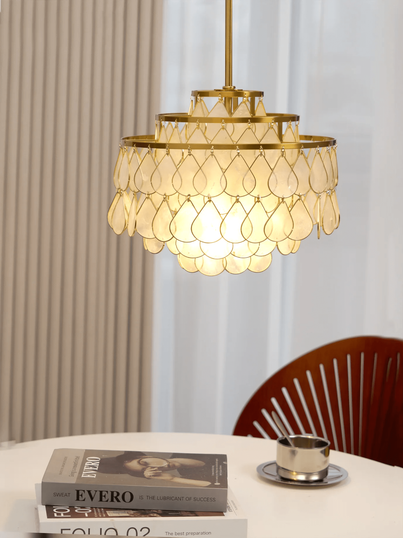 Teardrops Shell Chandelier - Lamp Outdoor