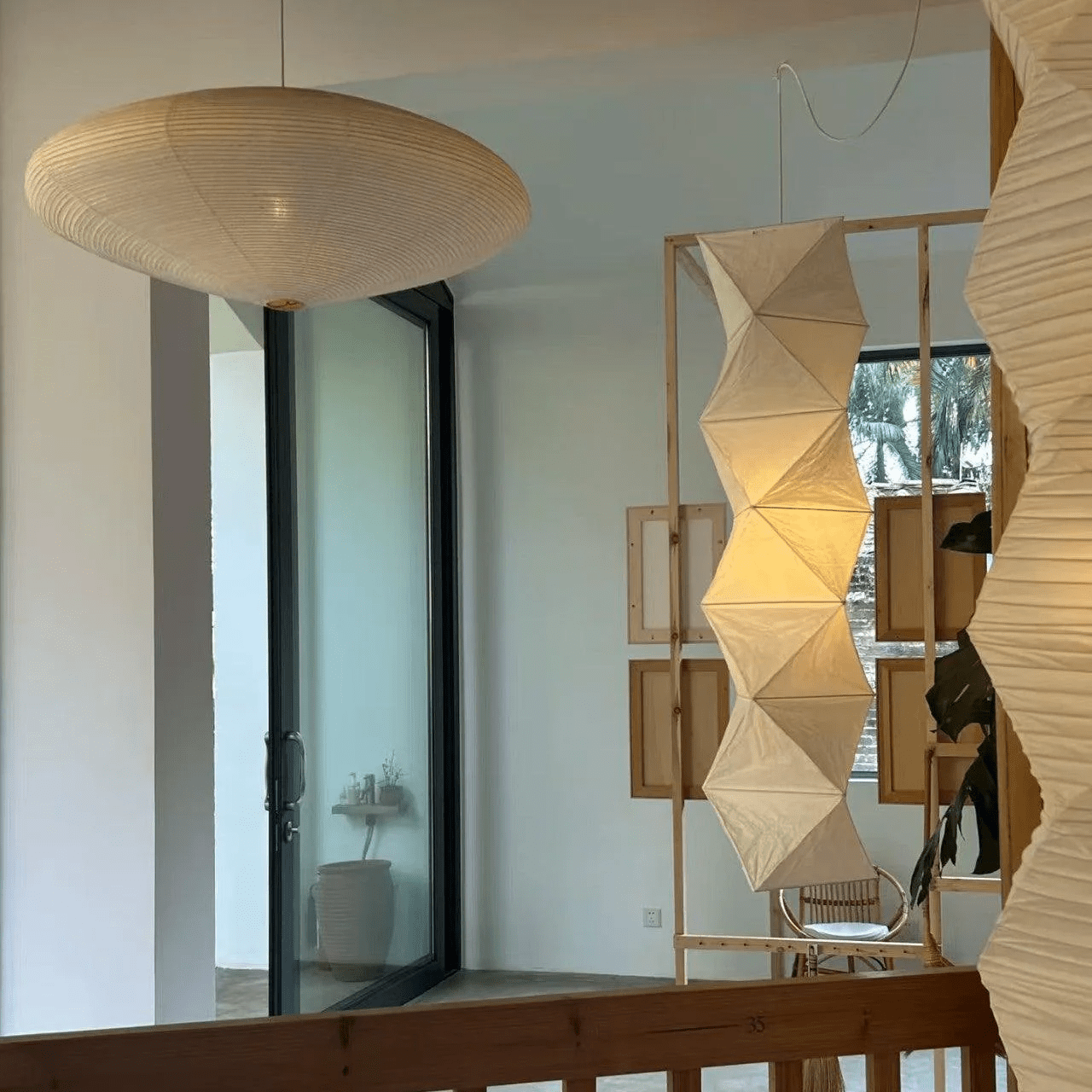 Washi Paper L8 Pendant Light - Lamp Outdoor