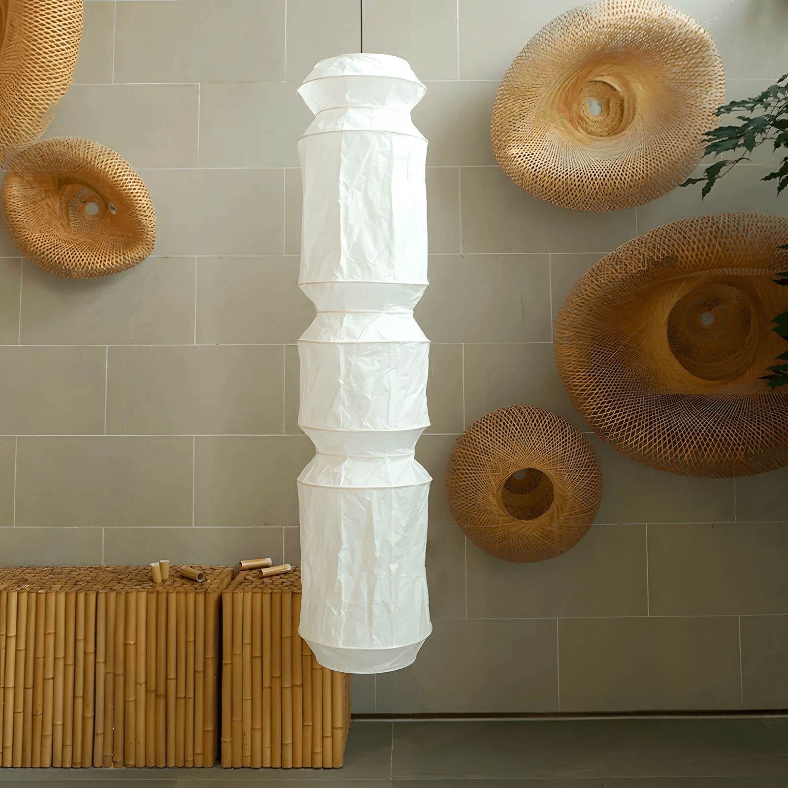Washi Paper L6 Pendant Light - Lamp Outdoor
