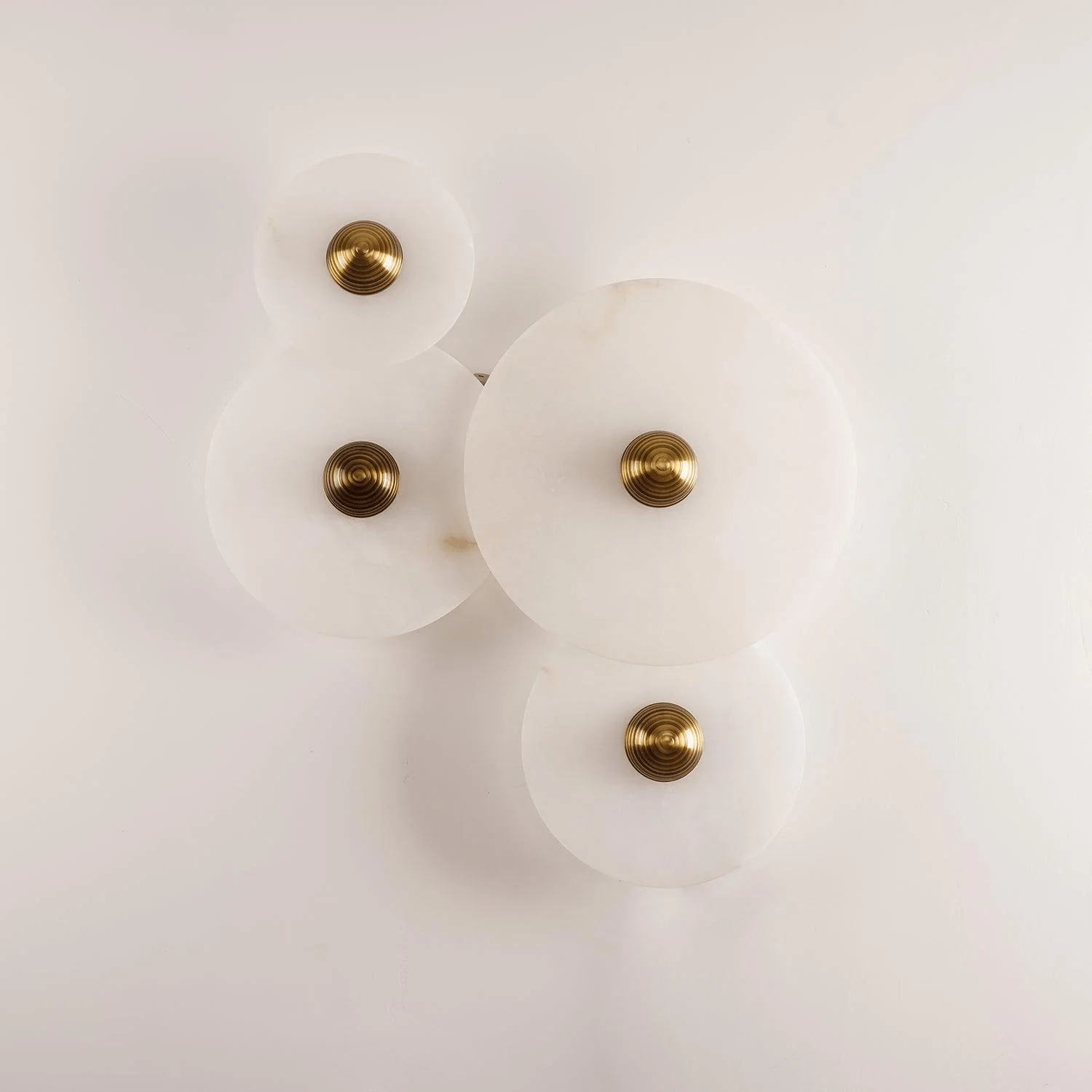Selene Minimalist Alabaster Ceiling Light - Lamp Outdoor
