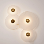 Selene Minimalist Alabaster Ceiling Light - Lamp Outdoor