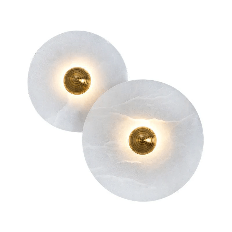 Selene Minimalist Alabaster Ceiling Light - Lamp Outdoor