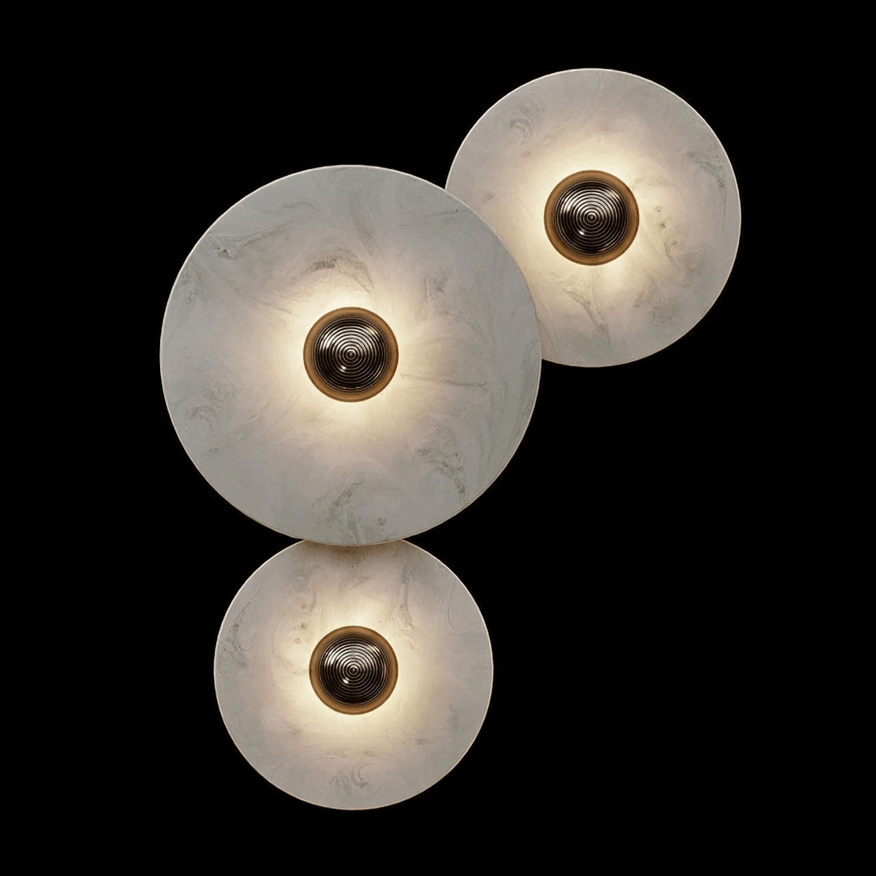 Selene Minimalist Alabaster Ceiling Light - Lamp Outdoor