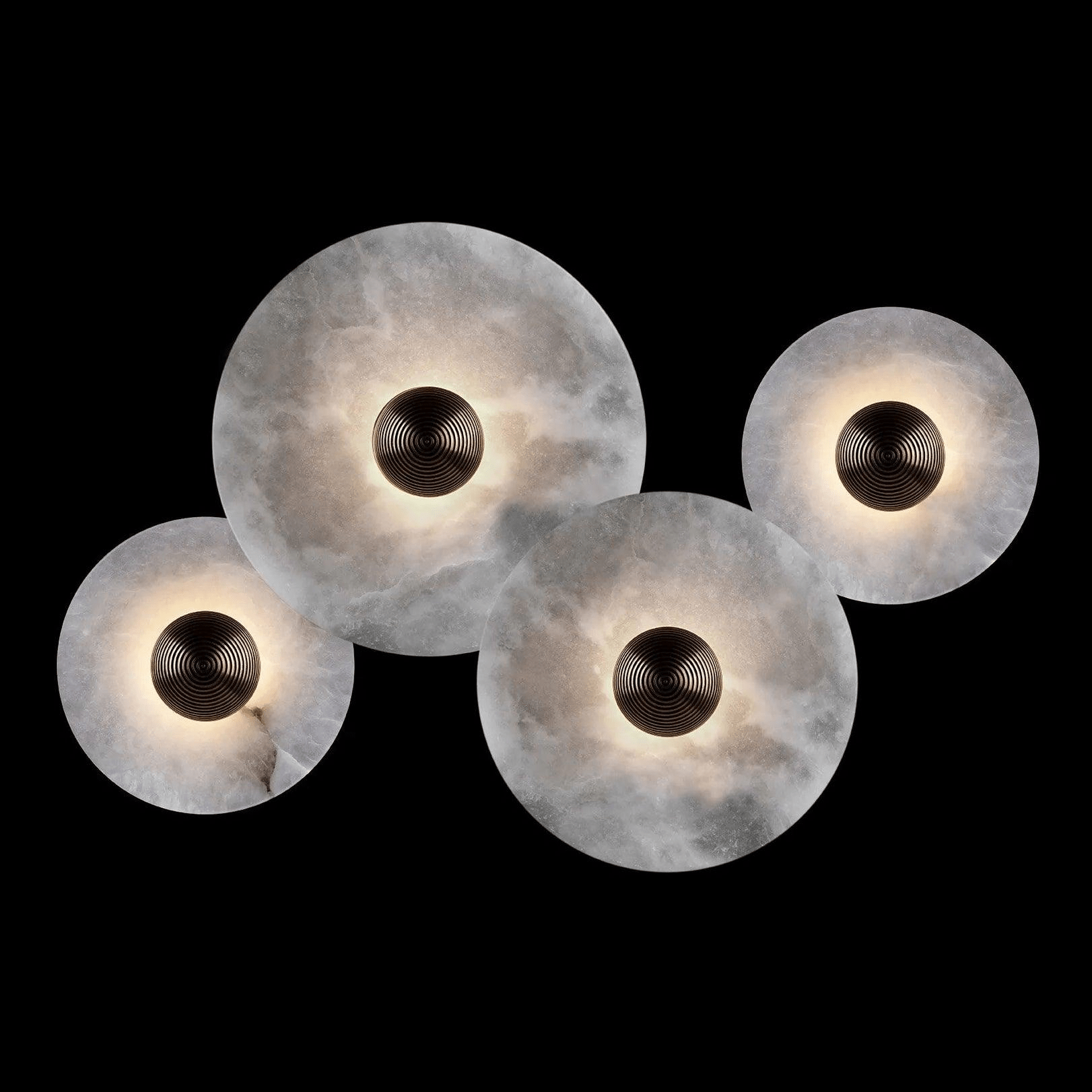 Selene Minimalist Alabaster Ceiling Light - Lamp Outdoor