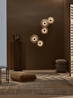 Selene Minimalist Alabaster Ceiling Light - Lamp Outdoor