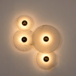 Selene Minimalist Alabaster Ceiling Light - Lamp Outdoor