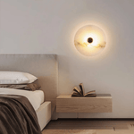 Selene Minimalist Alabaster Ceiling Light - Lamp Outdoor