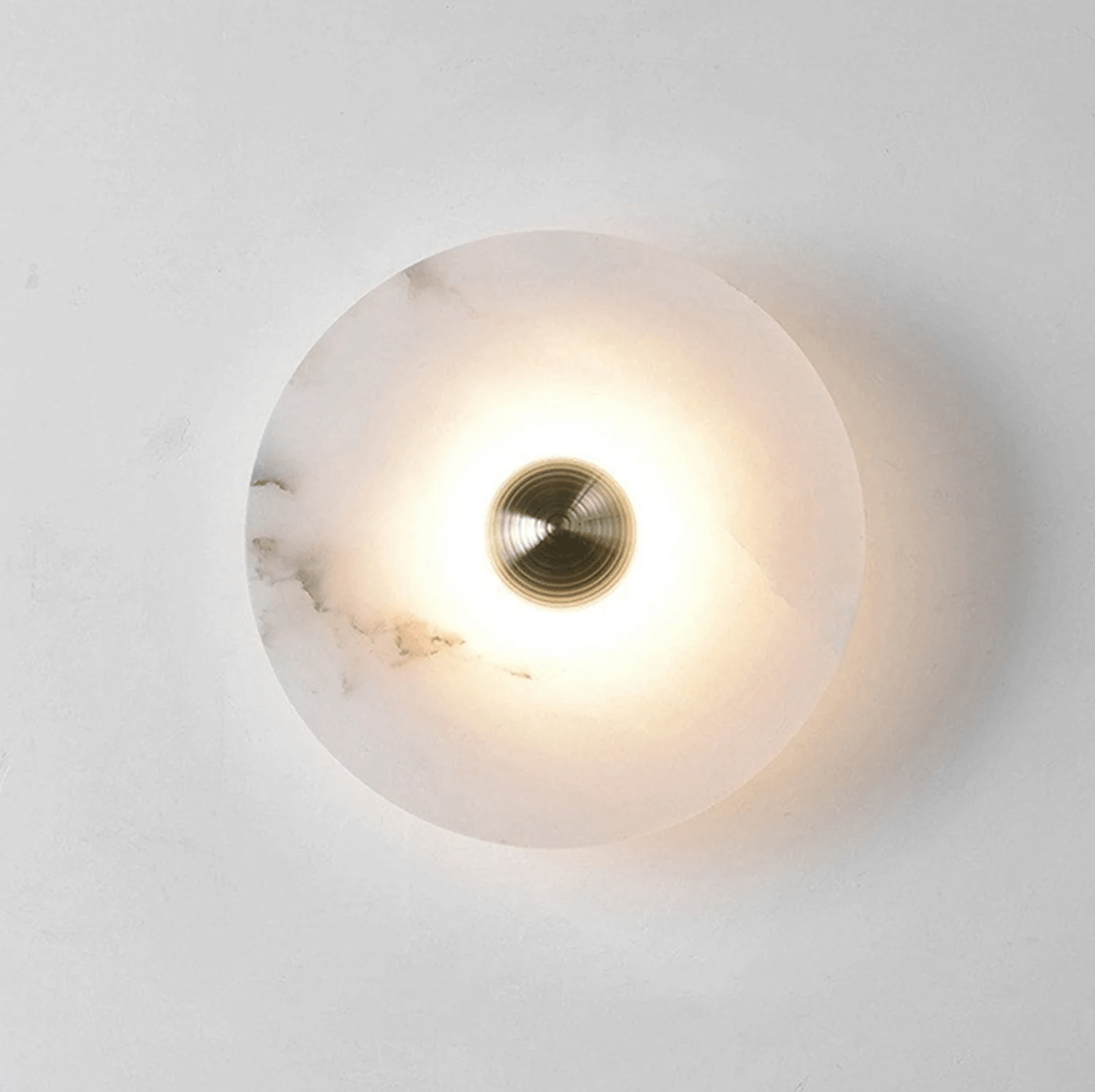 Selene Minimalist Alabaster Ceiling Light - Lamp Outdoor