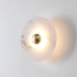 Selene Minimalist Alabaster Ceiling Light - Lamp Outdoor