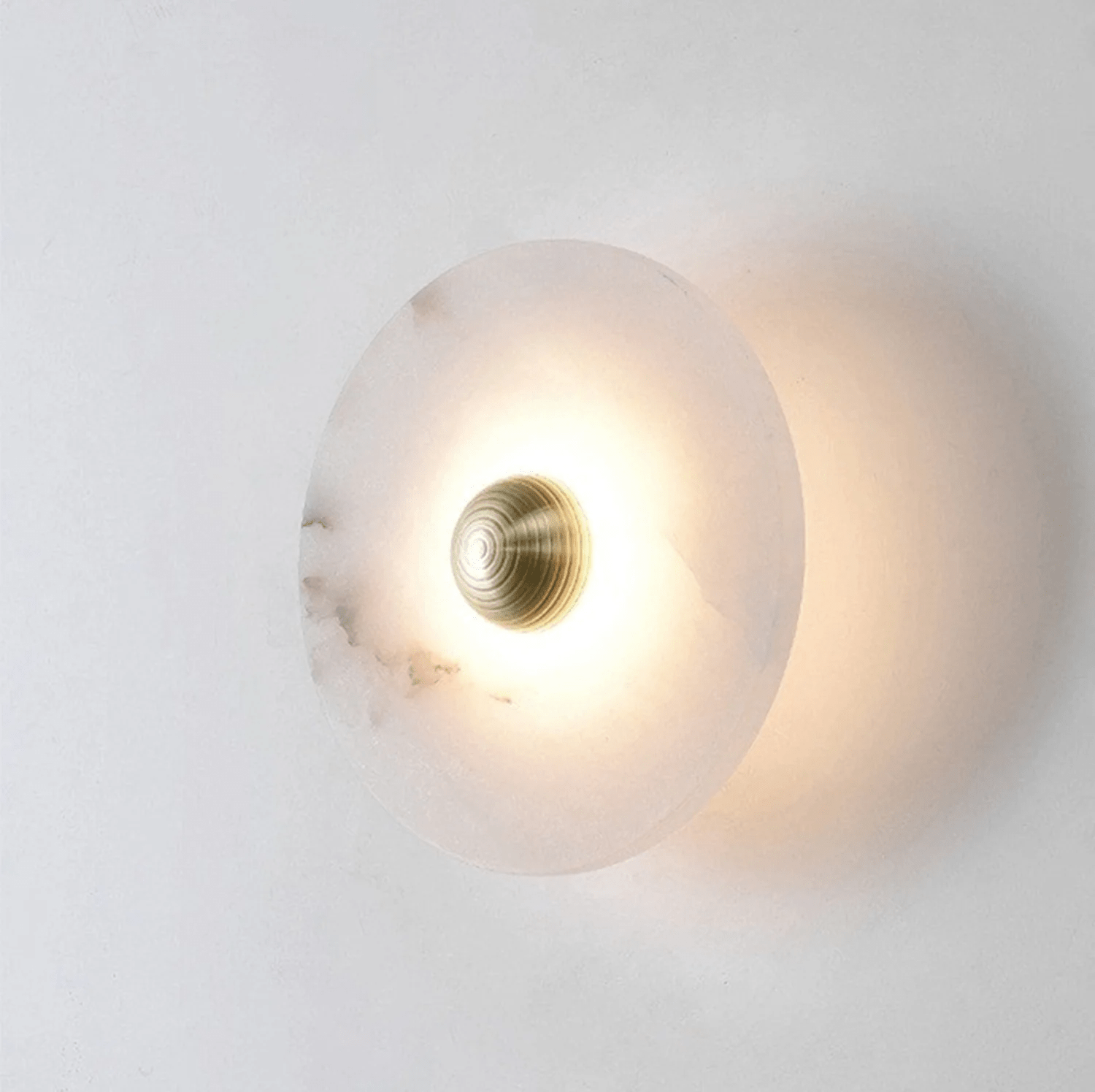 Selene Minimalist Alabaster Ceiling Light - Lamp Outdoor