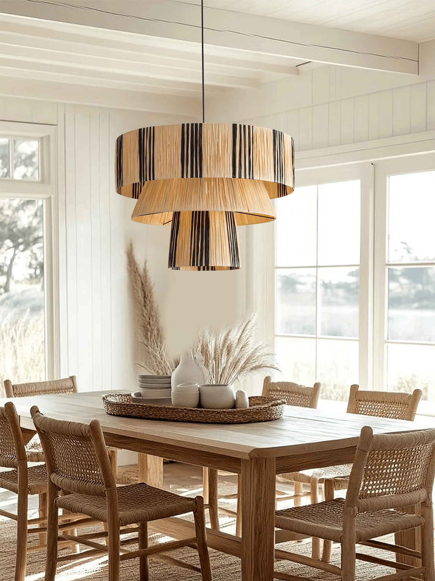 Zarora Raffia Pendant Lamp - Lamp Outdoor