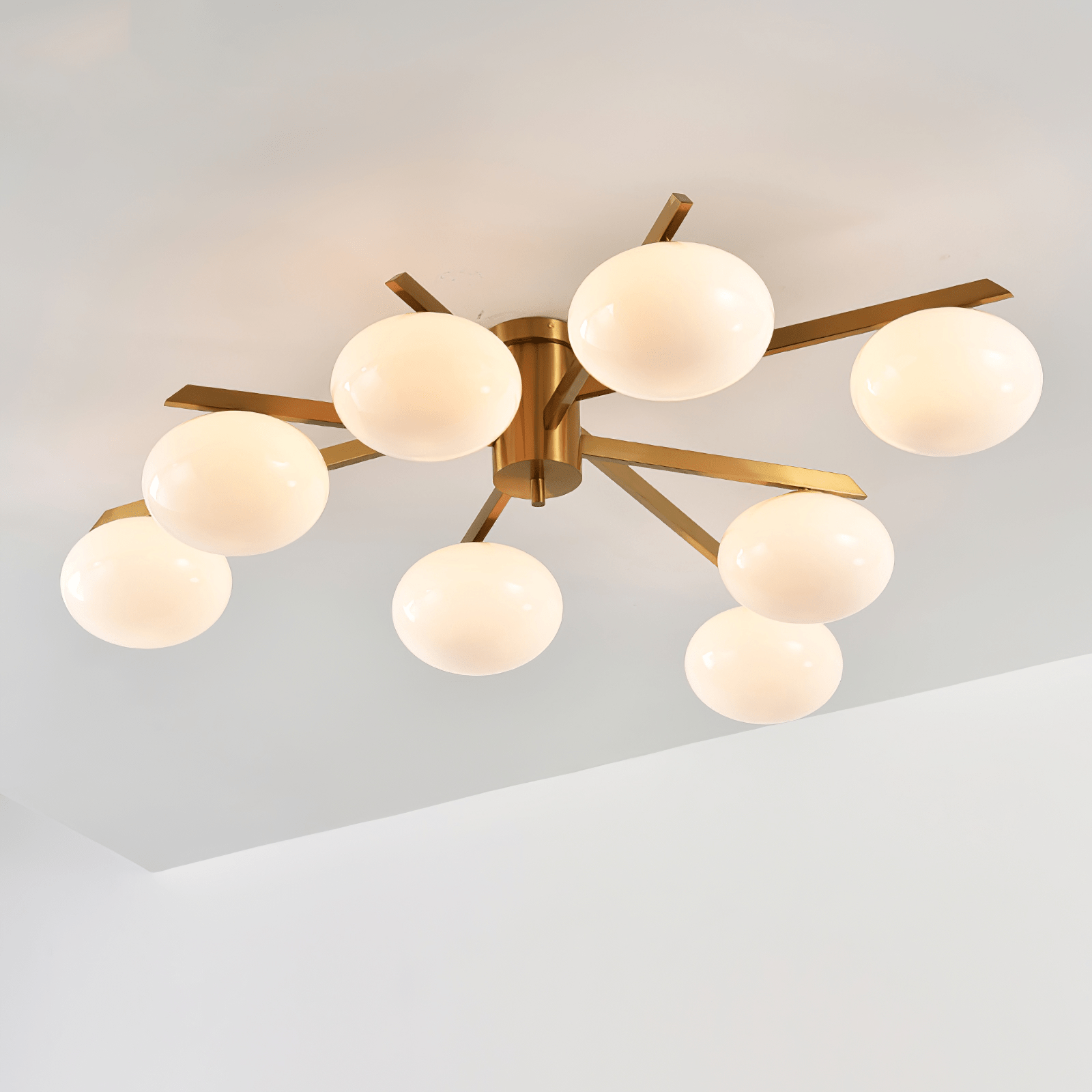 Nova Modern Glass Ceiling Light - Lamp Outdoor