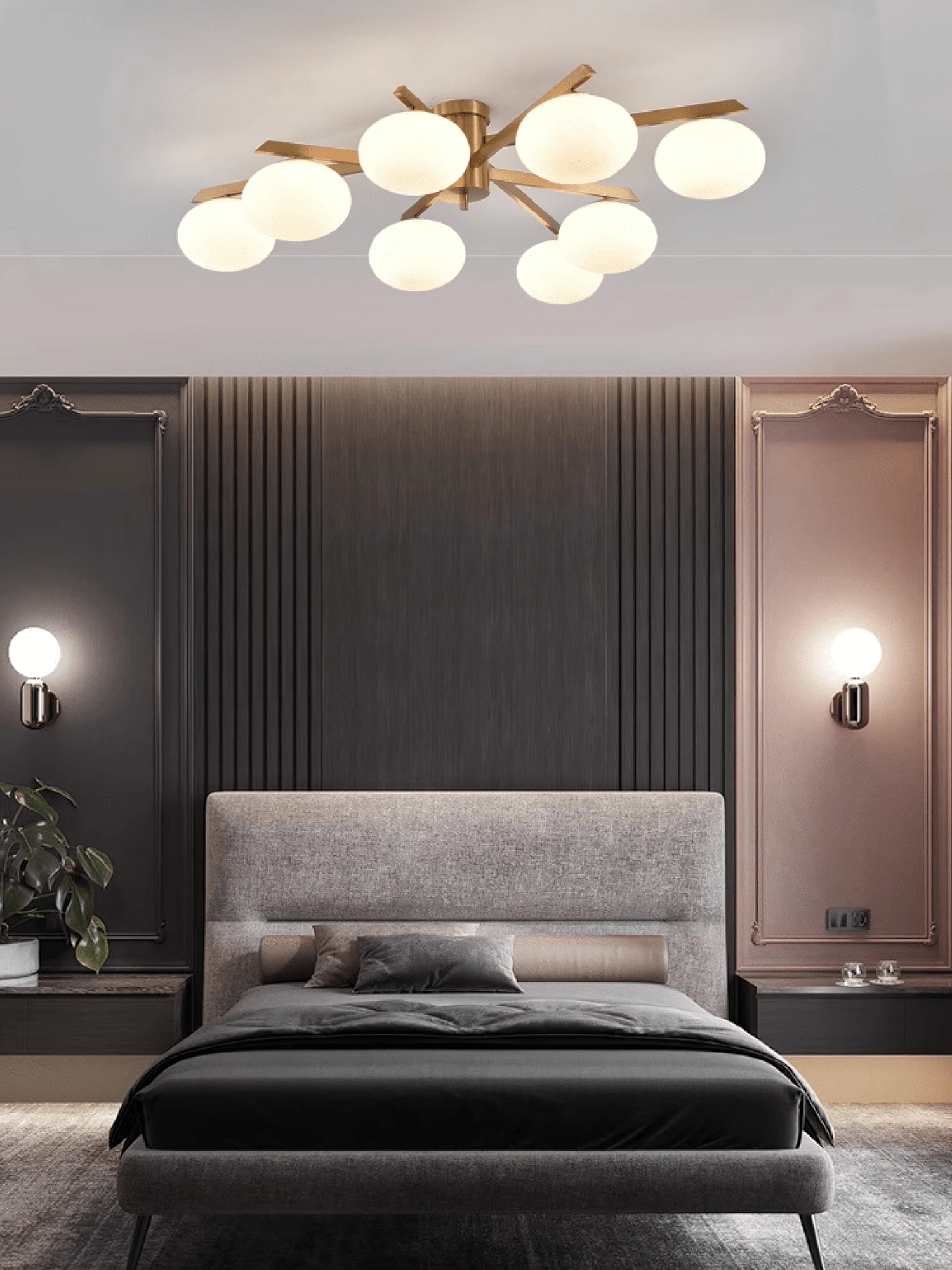 Nova Modern Glass Ceiling Light - Lamp Outdoor