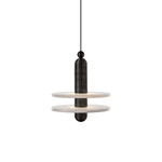 Orion Brushed Brass Alabaster Pendant Light - Lamp Outdoor
