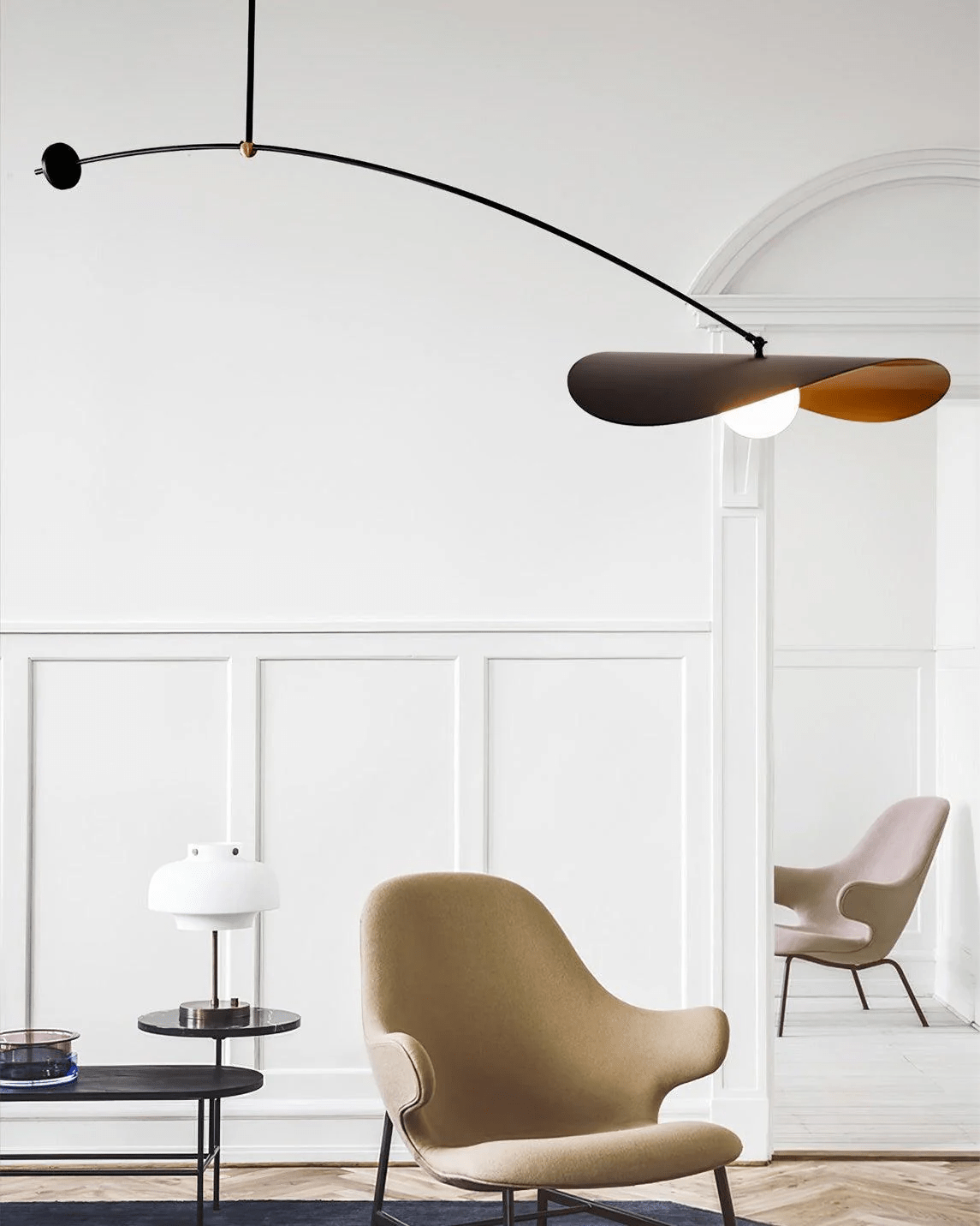 Arcflow Dynamic Metal Curve Pendant Light - Lamp Outdoor