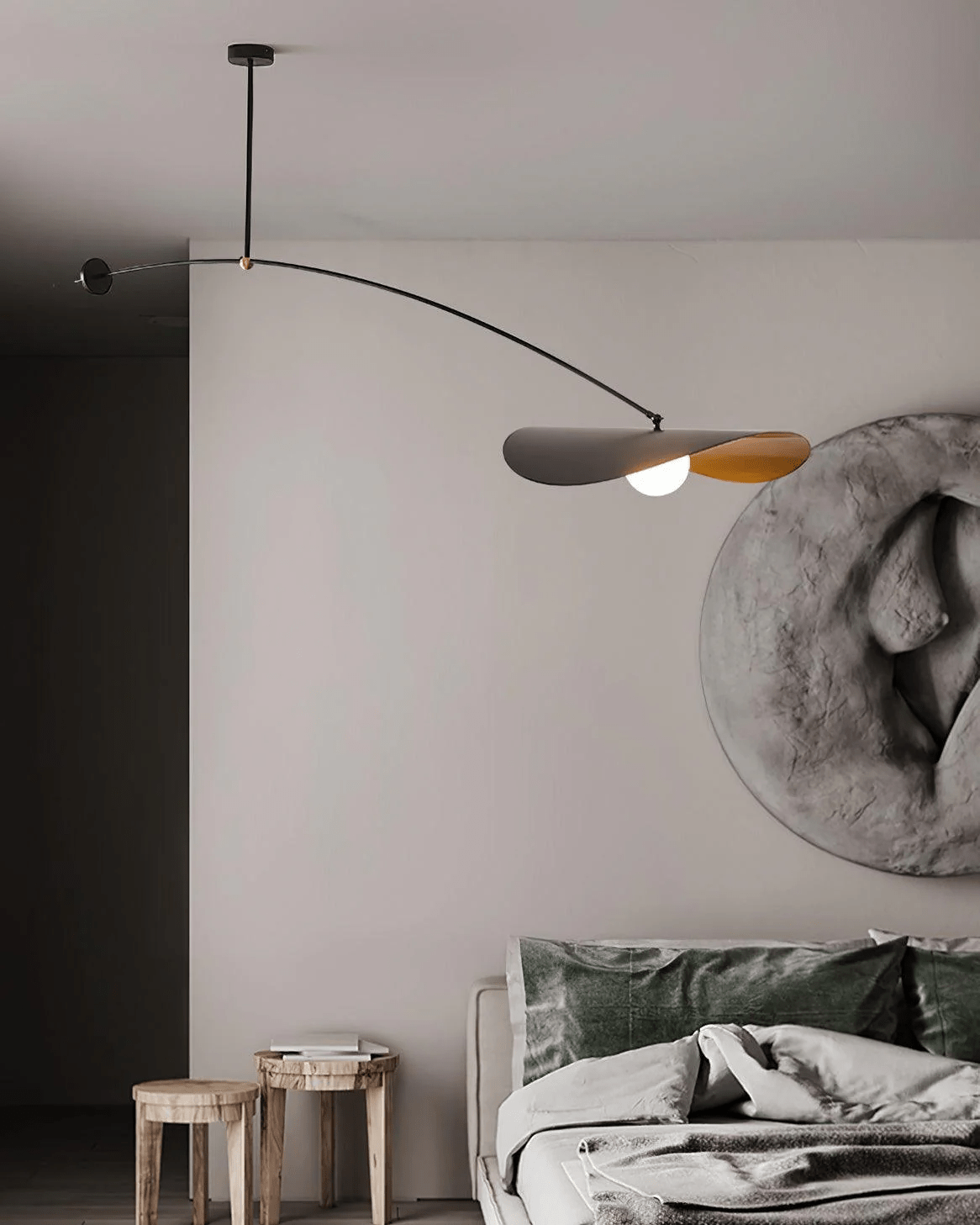 Arcflow Dynamic Metal Curve Pendant Light - Lamp Outdoor