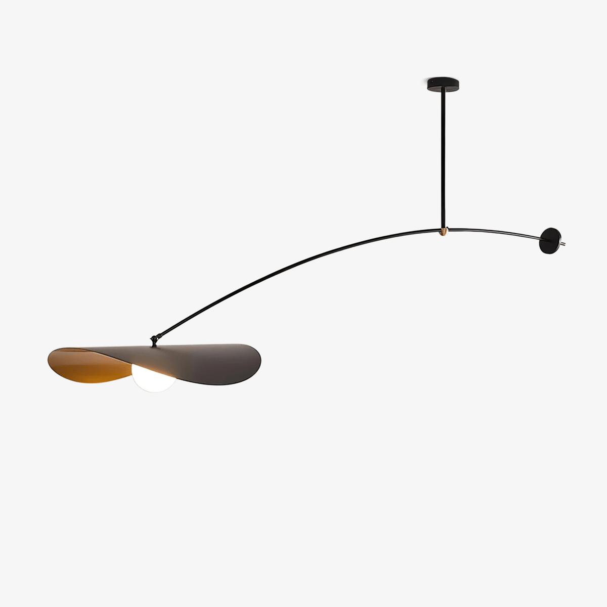 Arcflow Dynamic Metal Curve Pendant Light - Lamp Outdoor