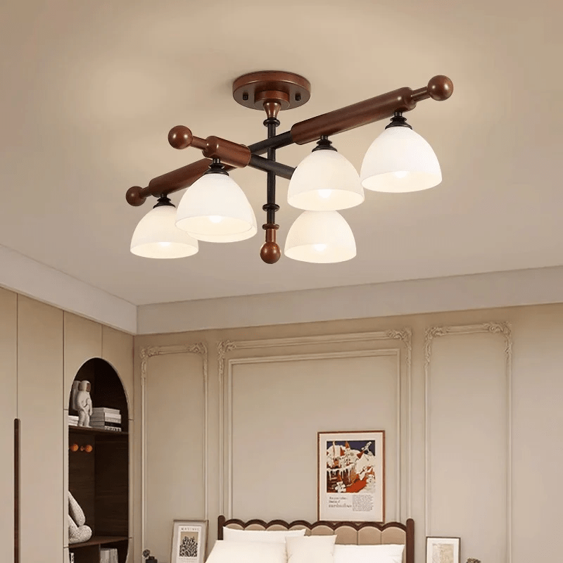 Rusticana Crossbeam Wood Ceiling Light - Lamp Outdoor