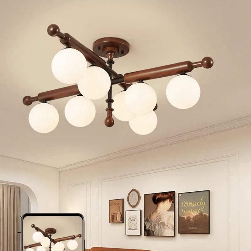 Rusticana Crossbeam Wood Ceiling Light - Lamp Outdoor