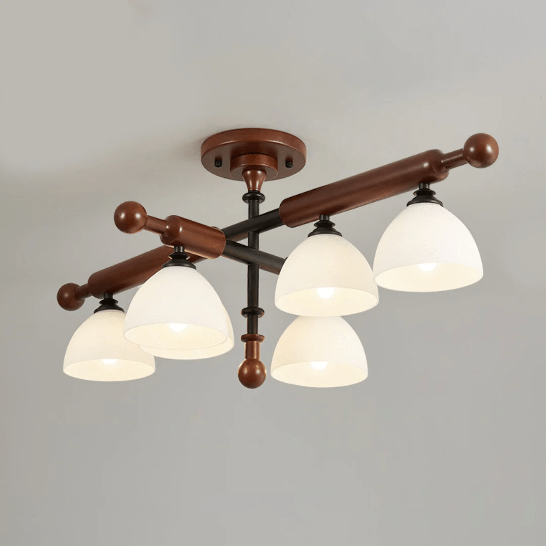 Rusticana Crossbeam Wood Ceiling Light - Lamp Outdoor