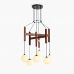 Xylocube Geometric Wood Globe Pendant Light - Lamp Outdoor