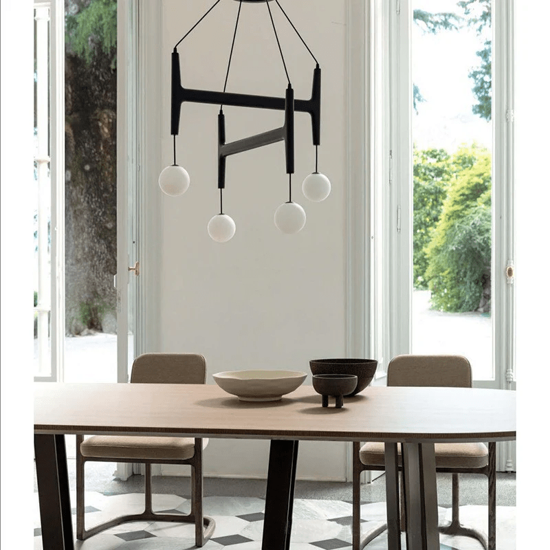 Xylocube Geometric Wood Globe Pendant Light - Lamp Outdoor