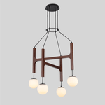 Xylocube Geometric Wood Globe Pendant Light - Lamp Outdoor