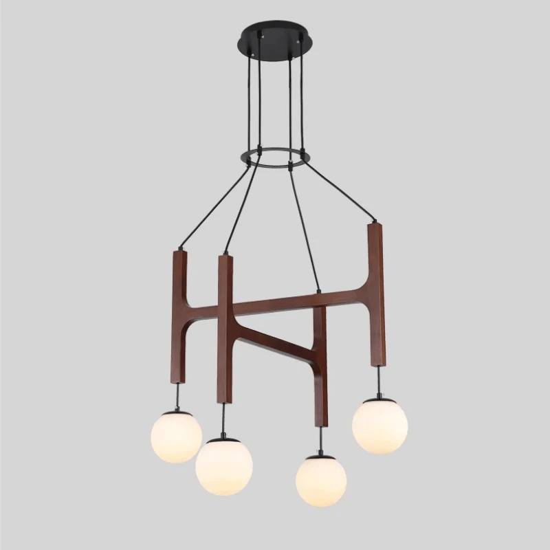 Xylocube Geometric Wood Globe Pendant Light - Lamp Outdoor