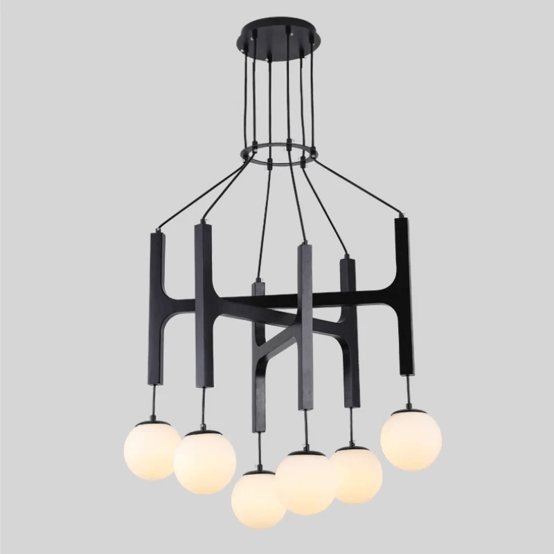 Xylocube Geometric Wood Globe Pendant Light - Lamp Outdoor