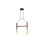 Xylocube Geometric Wood Globe Pendant Light - Lamp Outdoor