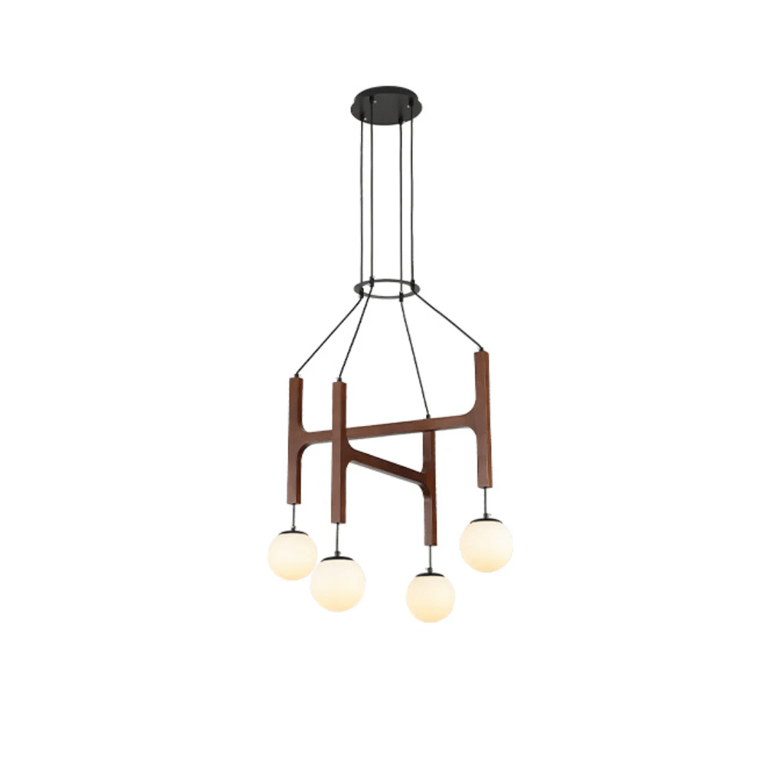 Xylocube Geometric Wood Globe Pendant Light - Lamp Outdoor