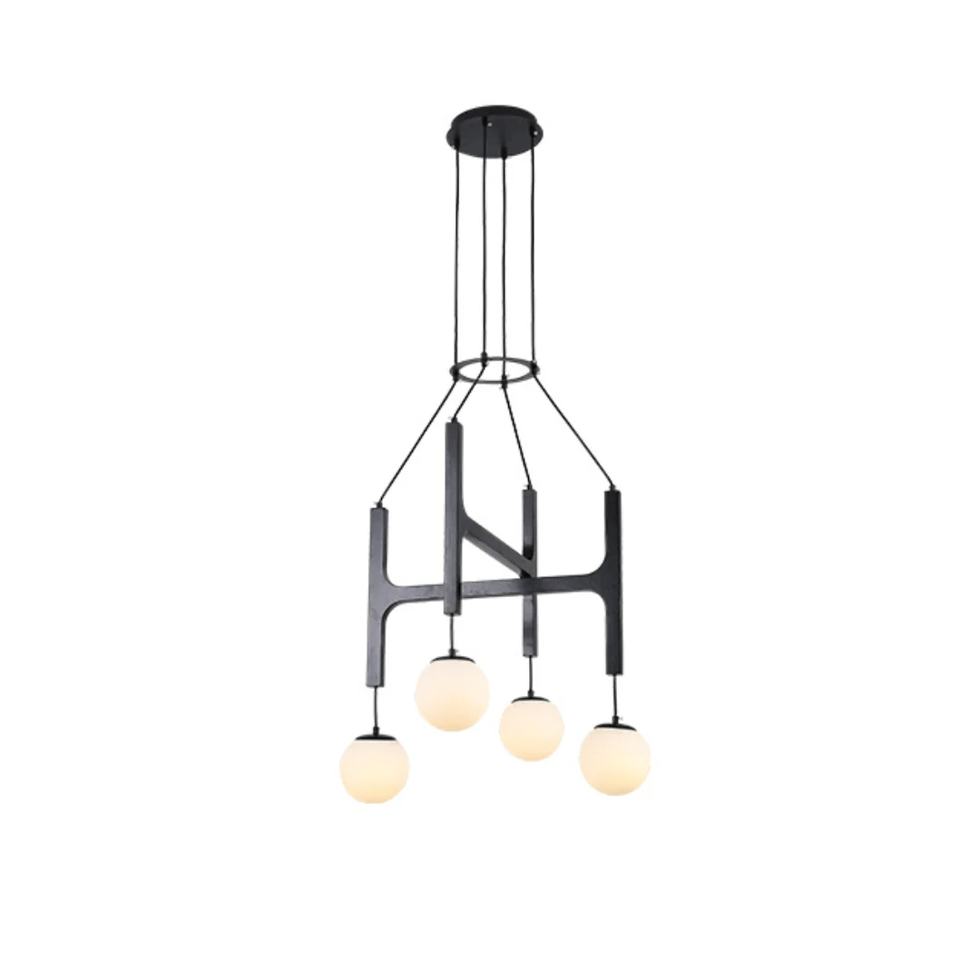 Xylocube Geometric Wood Globe Pendant Light - Lamp Outdoor