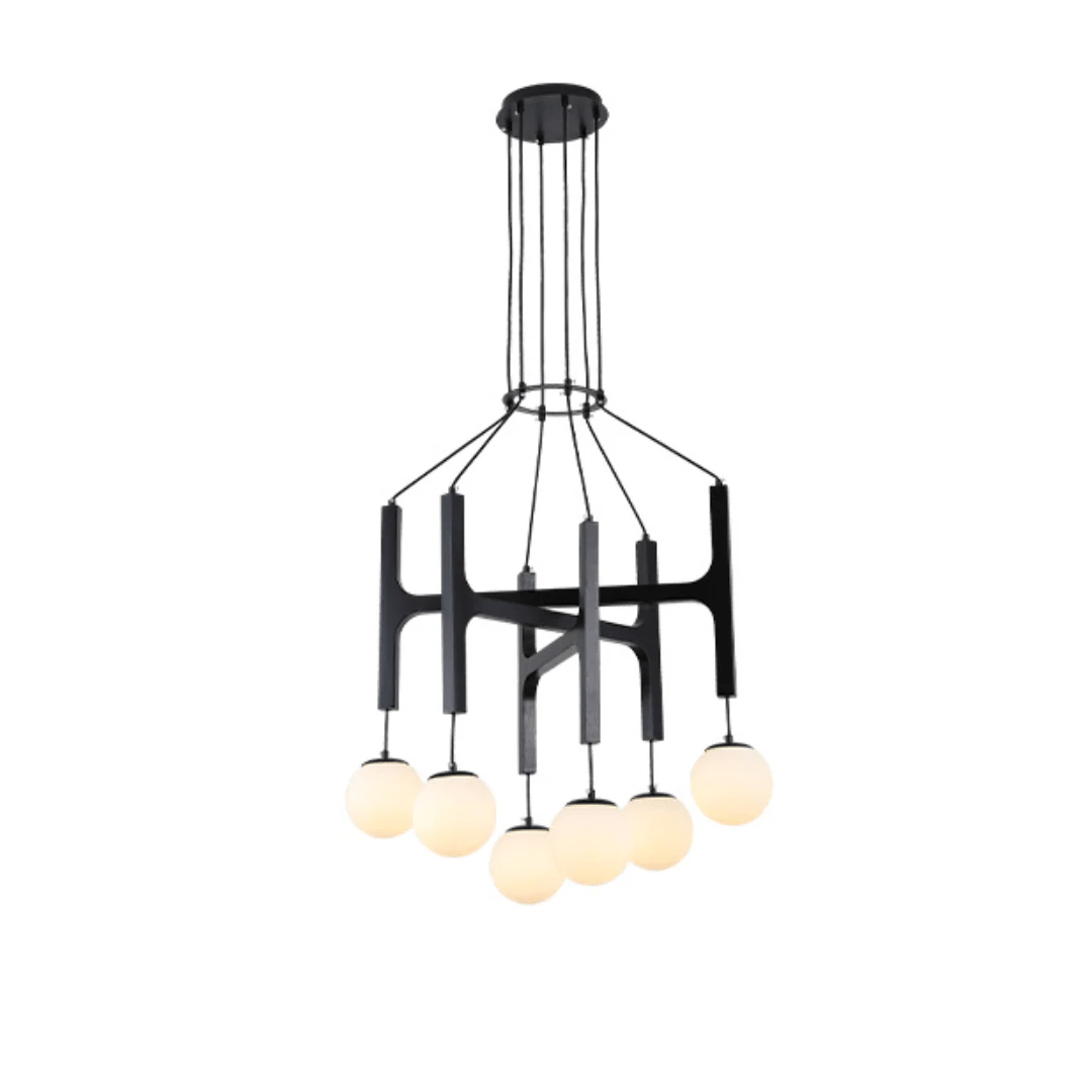 Xylocube Geometric Wood Globe Pendant Light - Lamp Outdoor