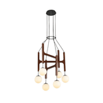 Xylocube Geometric Wood Globe Pendant Light - Lamp Outdoor