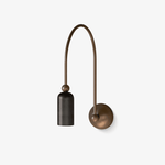Vortigaud Curved Bronze Black Wall Light - Lamp Outdoor