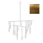 Eurzoris Geometric Brass Linear Pendant Light Chandelier - Lamp Outdoor