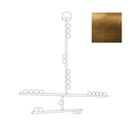 Eurzoris Geometric Brass Linear Pendant Light Chandelier - Lamp Outdoor