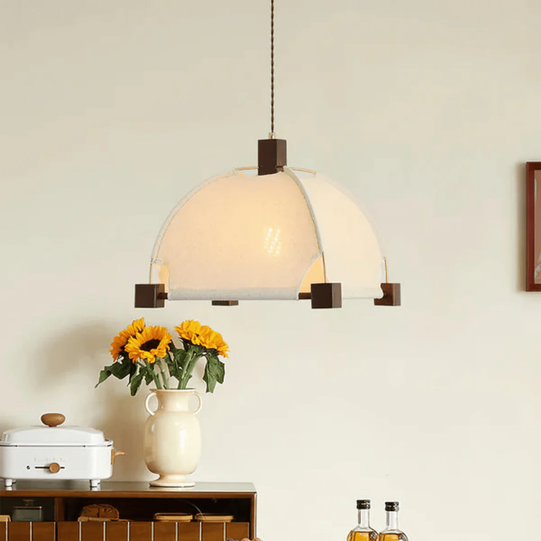 Phoebe Vintage Wood Pendant Lamp - Lamp Outdoor