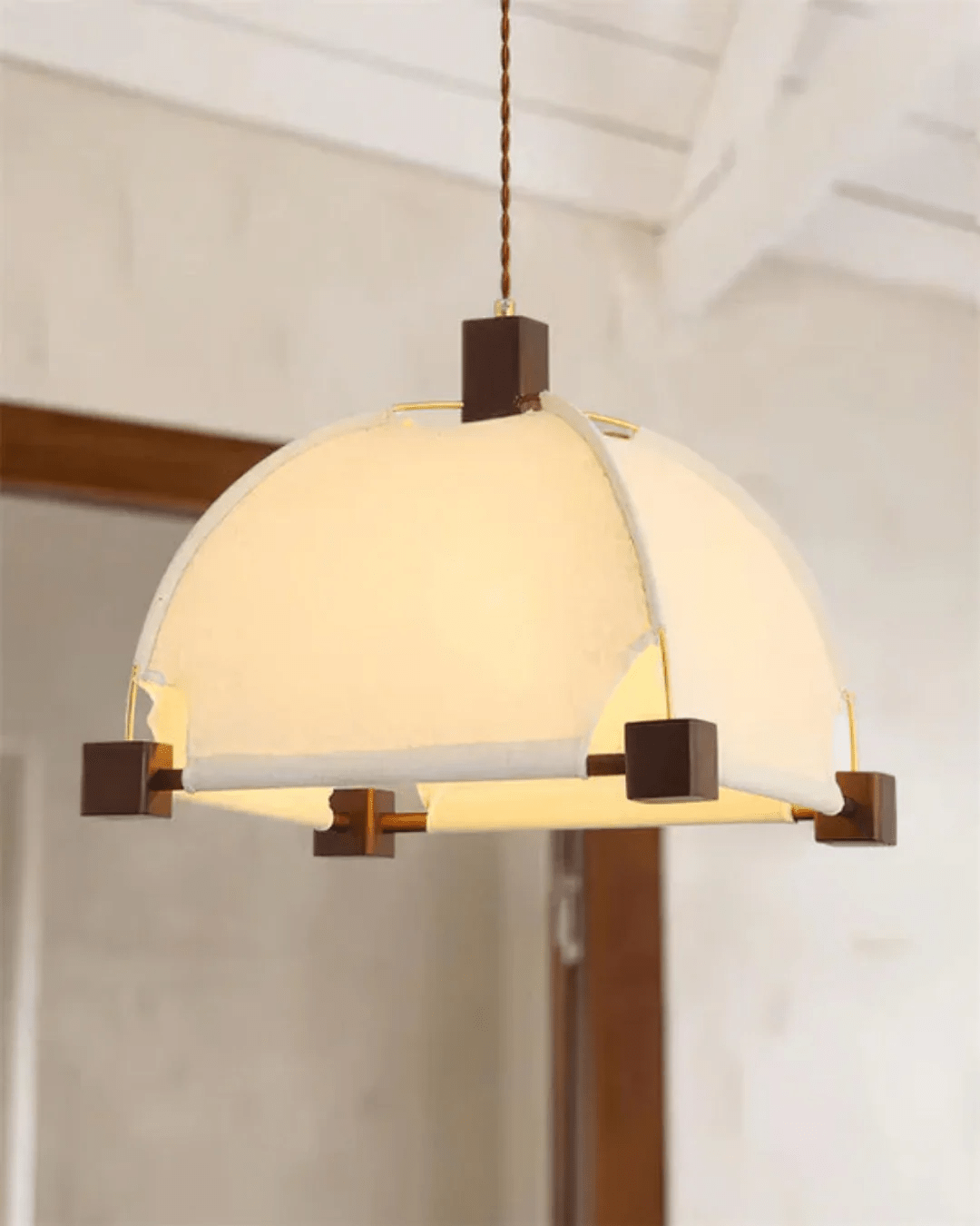 Phoebe Vintage Wood Pendant Lamp - Lamp Outdoor