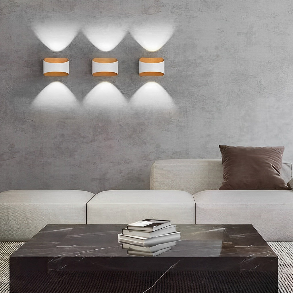 Unique Up and Down Lighting LED Waterproof Modern Exterior Wall Lights - Lamp Outdoor