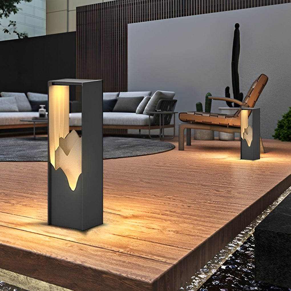LED Mountain Scenery Path Lights Waterproof Landscape Lighting for Outdoor Elegance - Lamp Outdoor