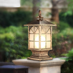 Retro Creative Waterproof Modern Outdoor Fence Post Lights Pillar Lamp - Lamp Outdoor