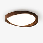 Walnut Curved Edge Ceiling Light - Lamp Outdoor