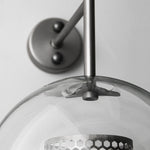 Kiri Industrial Classy Global Clear Glass Wall Lamp - Lamp Outdoor