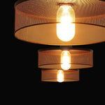 Xenith Industrial Cylindrical Pendant Light, Cement/Metal - Lamp Outdoor