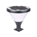 18.9-Inch H 1-Light Black Round Pier Mount Post Light - Lamp Outdoor