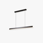 Thala Modern Linear Metal LED Pendant Light Black/Brown - Lamp Outdoor