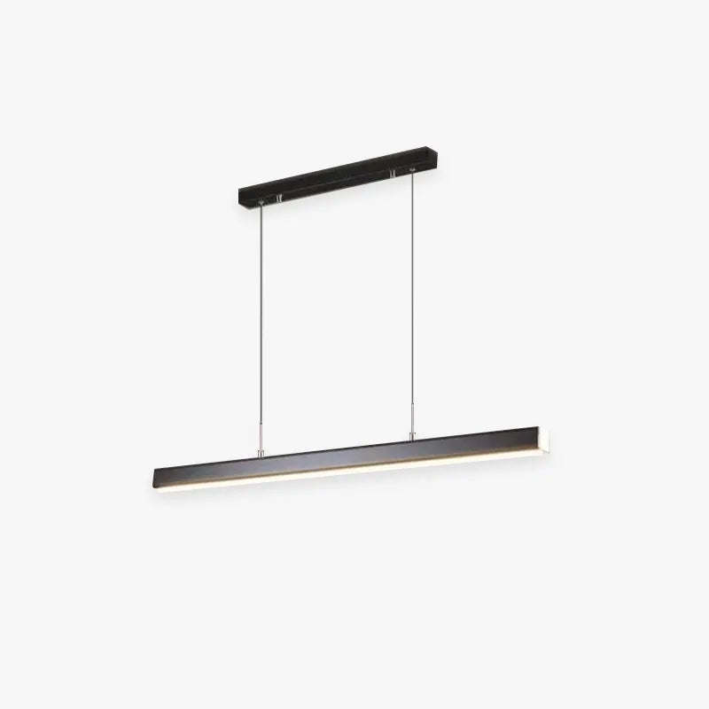 Thala Modern Linear Metal LED Pendant Light Black/Brown - Lamp Outdoor