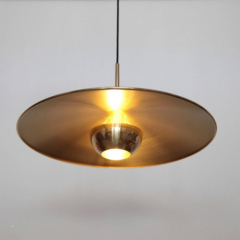Pyra Minimalist Metal Pendant Light, Gold - Lamp Outdoor