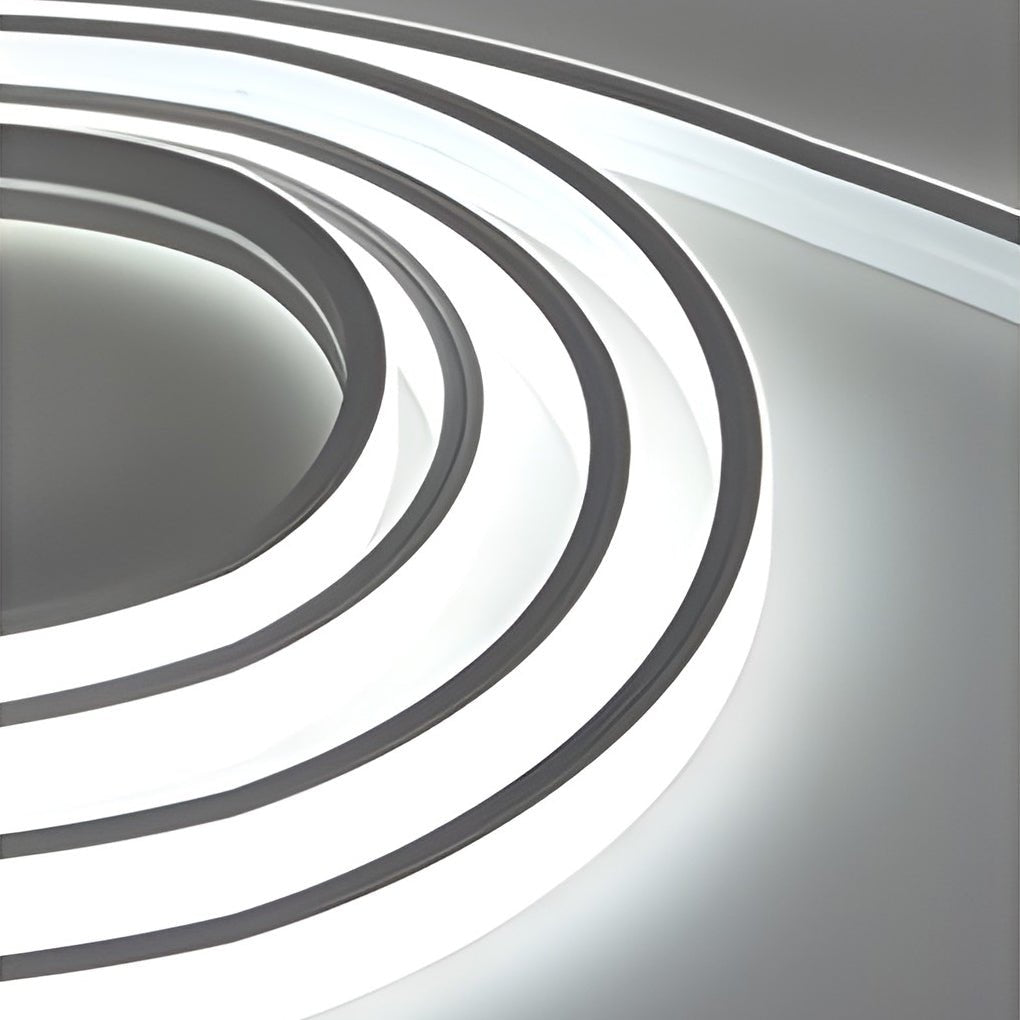 24V Waterproof Recessed Silicone Side-Emitting & Flat LED Strip Lights for Step and Deck Lighting - Lamp Outdoor